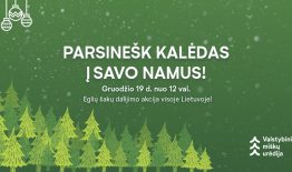 Gruodžio 19 d. vyks akcija „Parsinešk Kalėdas į savo namus“