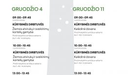 Nemokamų edukacijų ciklas „Žaliasis raštingumas“ – gruodis