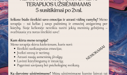 Renkama nauja grupė meno terapijos užsiėmimams