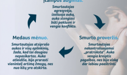 Pasirink save. Sustabdyk smurto ratą