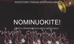 Kviečiama teikti nominacijas „Investors’ Forum“ metų apdovanojimams