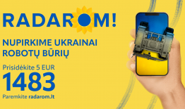 Didžiausia akcija Ukrainai palaikyti RADAROM – tęsiasi