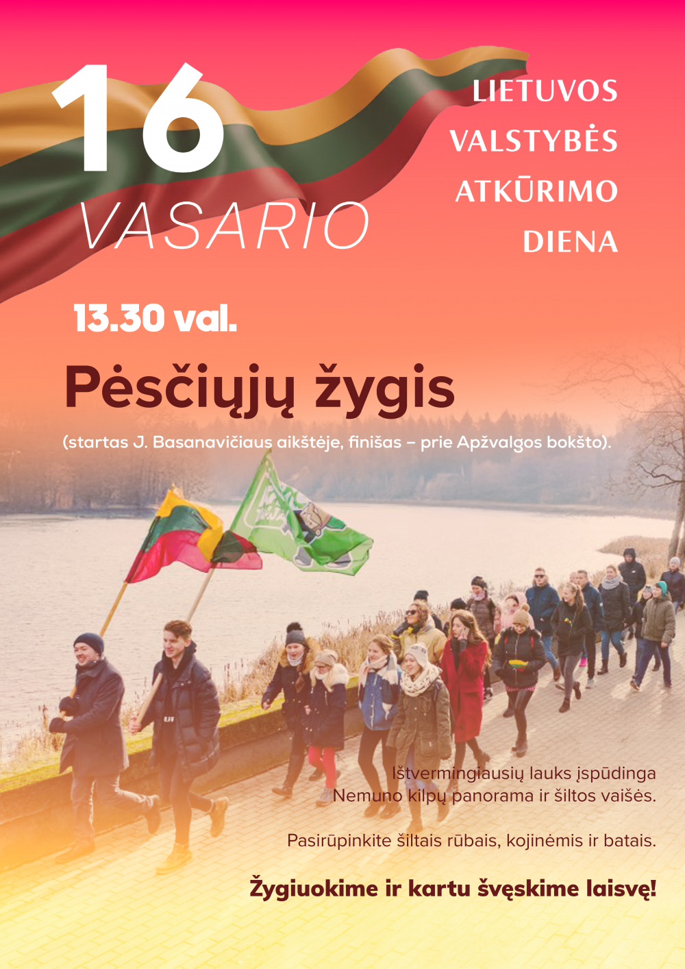 Birštono savivaldybė kviečia į patriotinį pėsčiųjų žygį