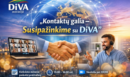 Kviečiame Jus į nuotolinį DiVA kontaktų renginį