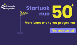 Kvietimas į verslumo programą „Startuok nuo 50+“